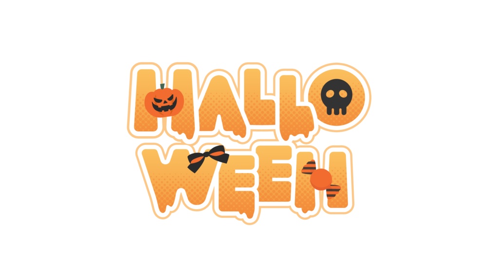 POPなハロウィンロゴ