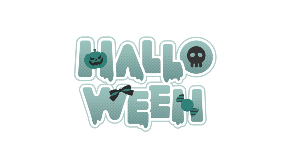 POPなハロウィンロゴ