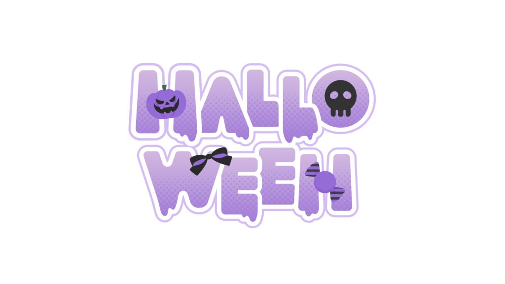 POPなハロウィンロゴ