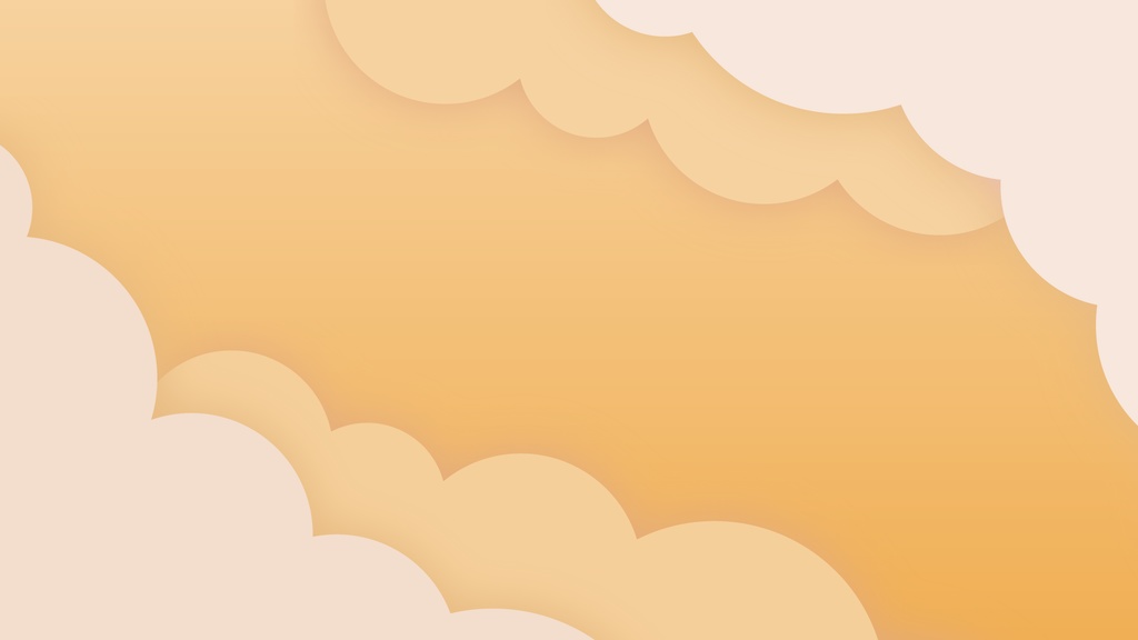 ハロウィンカラーのもこもこ背景