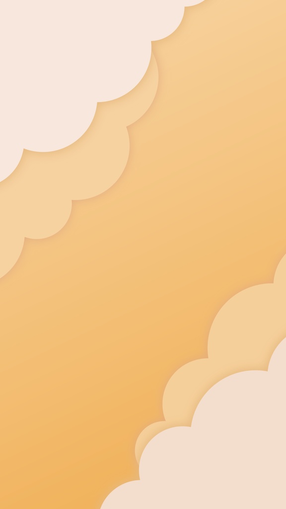 ハロウィンカラーのもこもこ背景