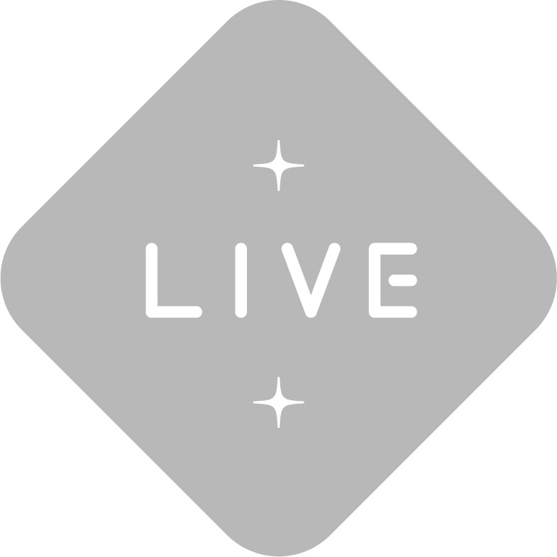 パステルカラーのLIVEアイコン