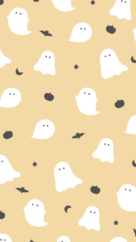 ハロウィンのパターン背景素材