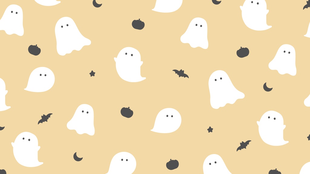 ハロウィンのパターン背景素材