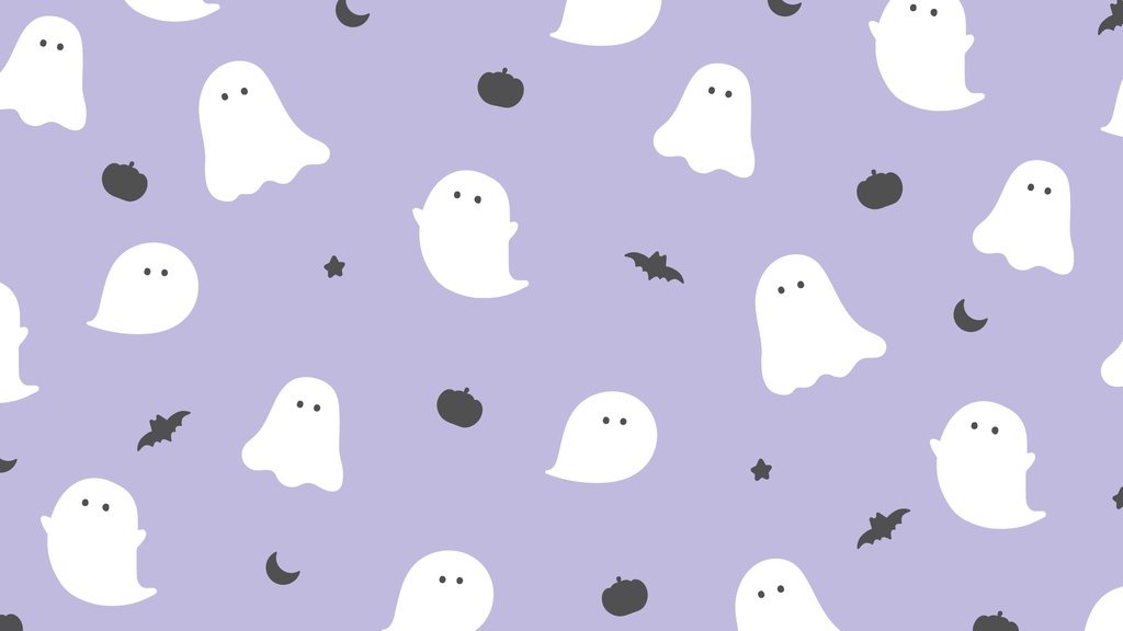 ハロウィンのパターン背景素材