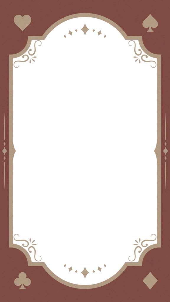 トランプのフレーム素材