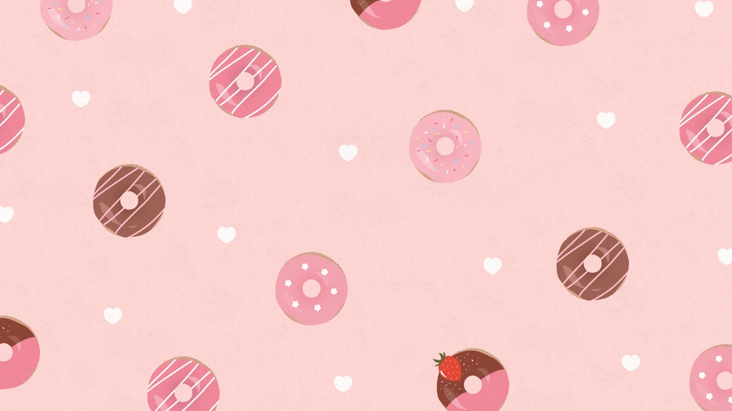 ドーナツモチーフの背景素材