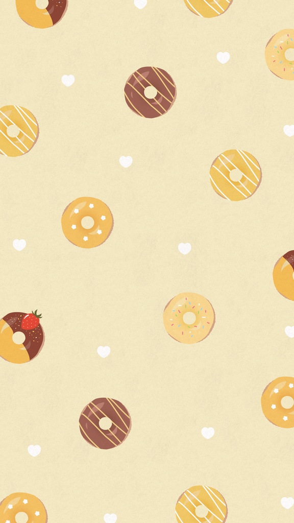 ドーナツモチーフの背景素材