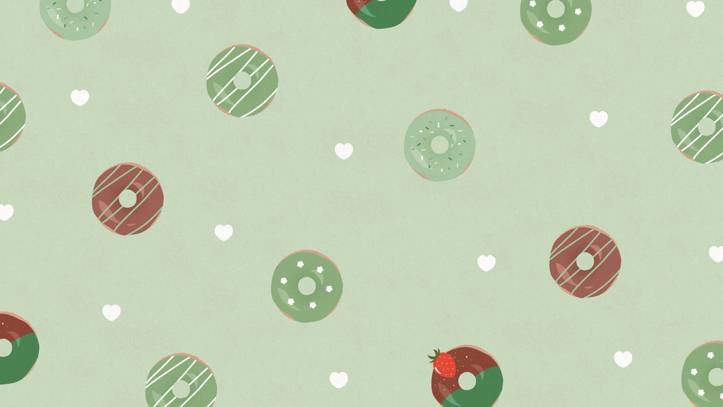 ドーナツモチーフの背景素材