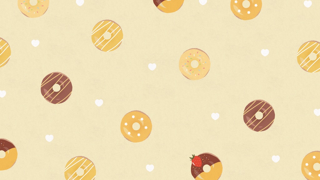 ドーナツモチーフの背景素材