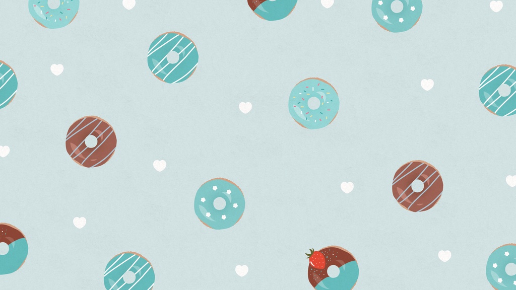 ドーナツモチーフの背景素材