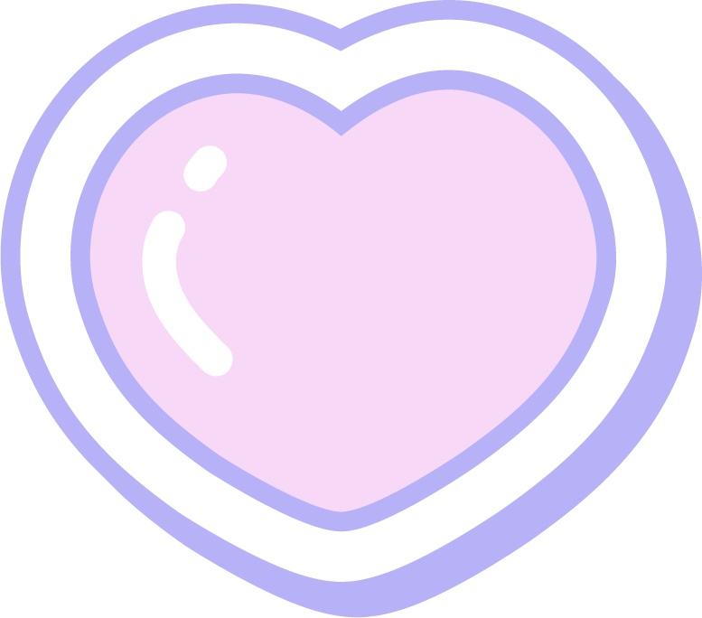 ゆめかわカラーのイラスト素材