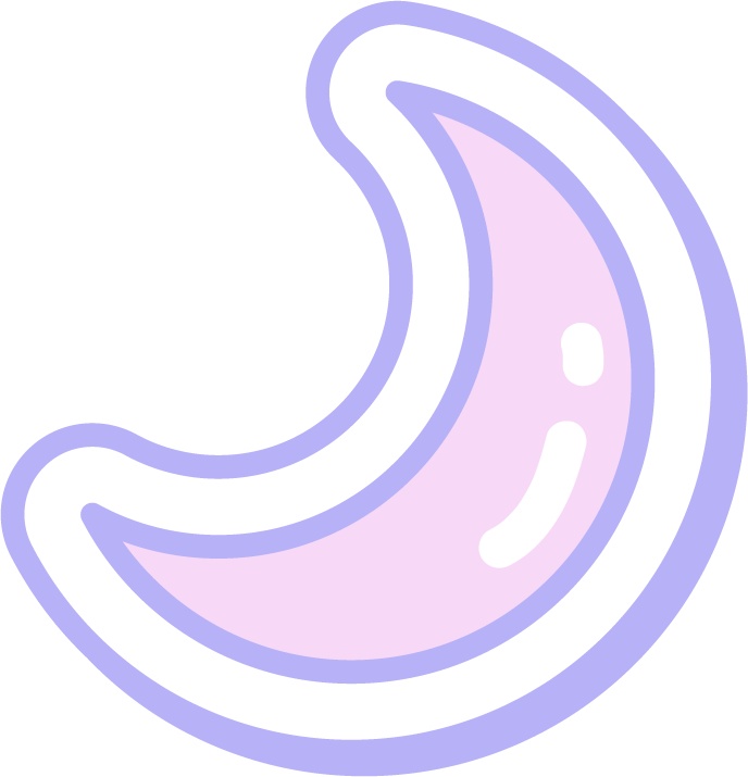 ゆめかわカラーのイラスト素材