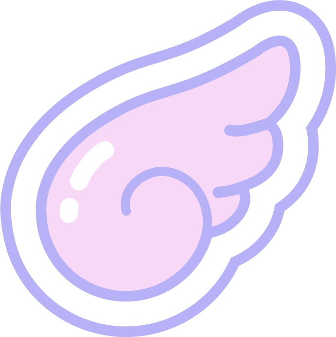 ゆめかわカラーのイラスト素材