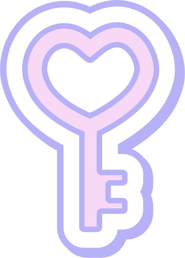 ゆめかわカラーのイラスト素材