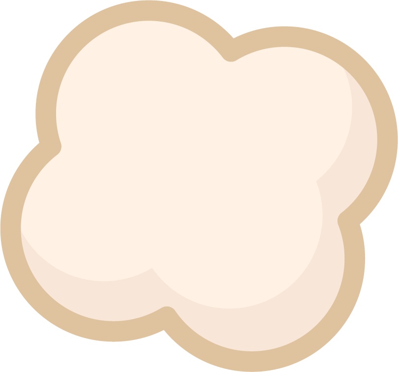 もこもこなイラスト素材