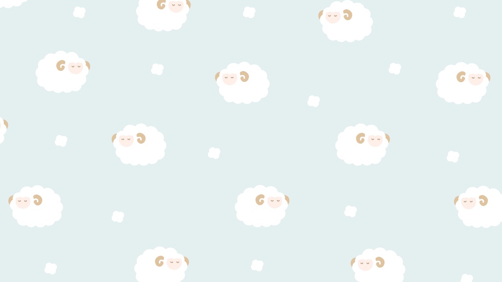 ひつじのパターン背景素材
