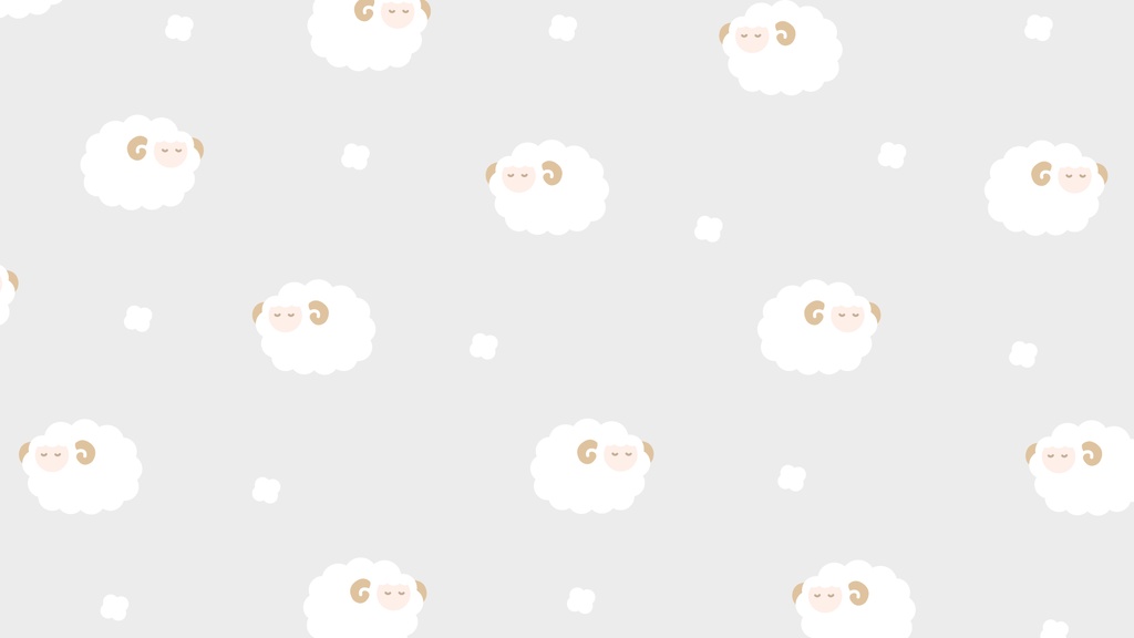 ひつじのパターン背景素材