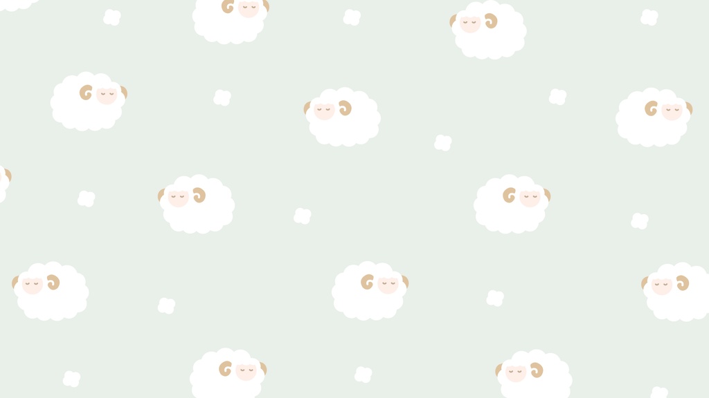ひつじのパターン背景素材