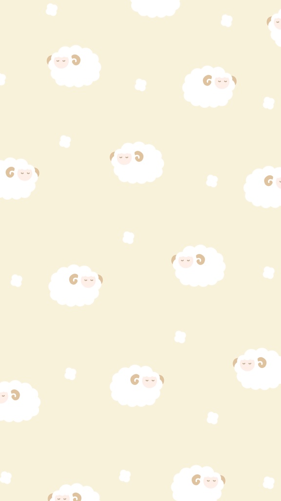 ひつじのパターン背景素材