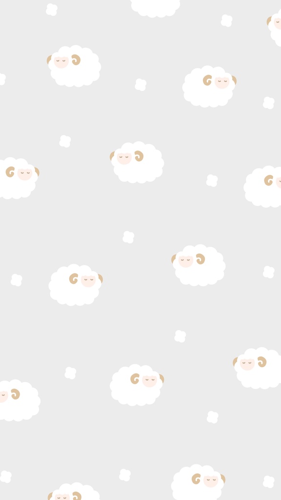 ひつじのパターン背景素材