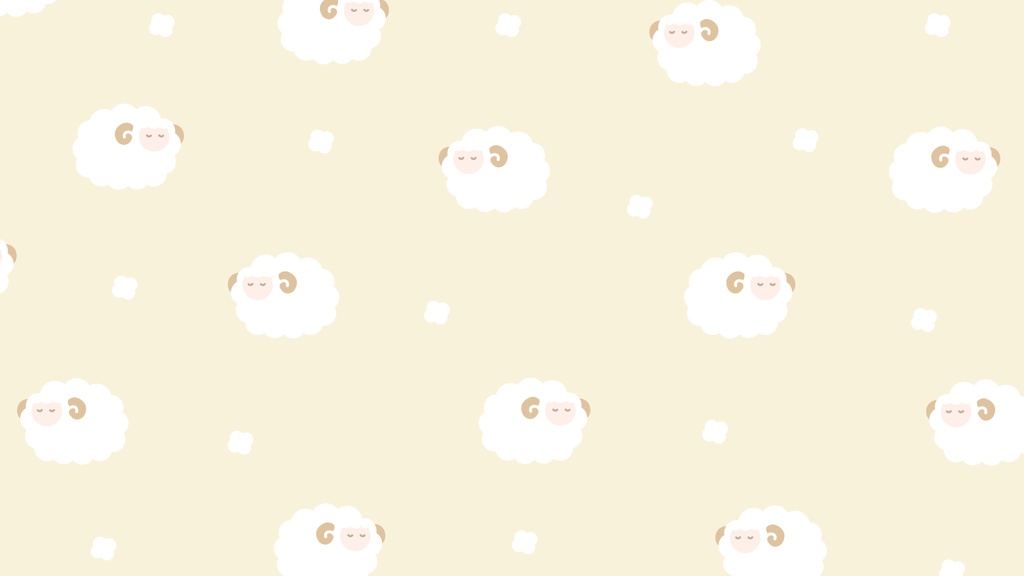 ひつじのパターン背景素材