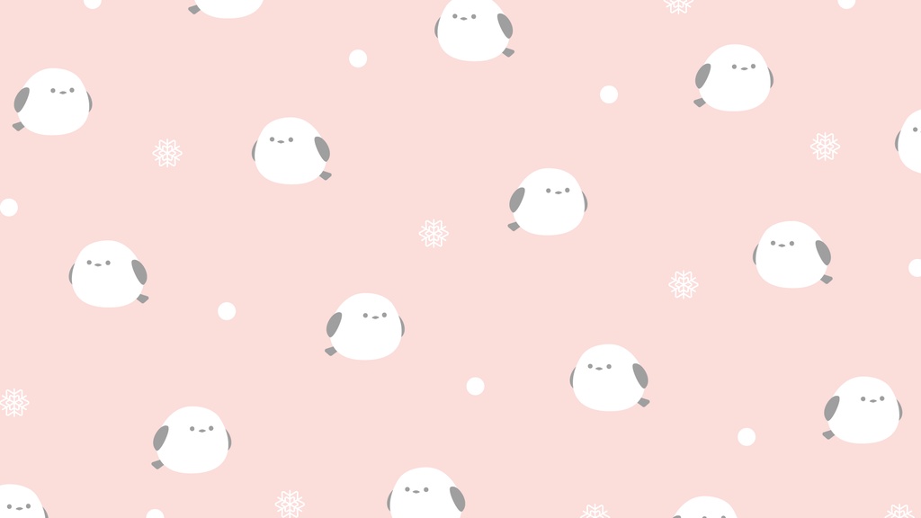 シマエナガの背景素材