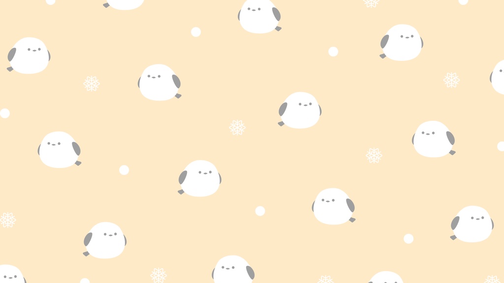 シマエナガの背景素材