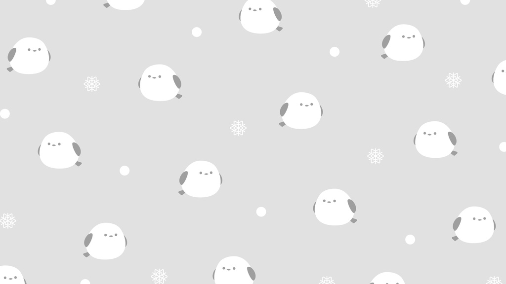 シマエナガの背景素材