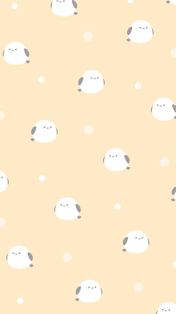 シマエナガの背景素材