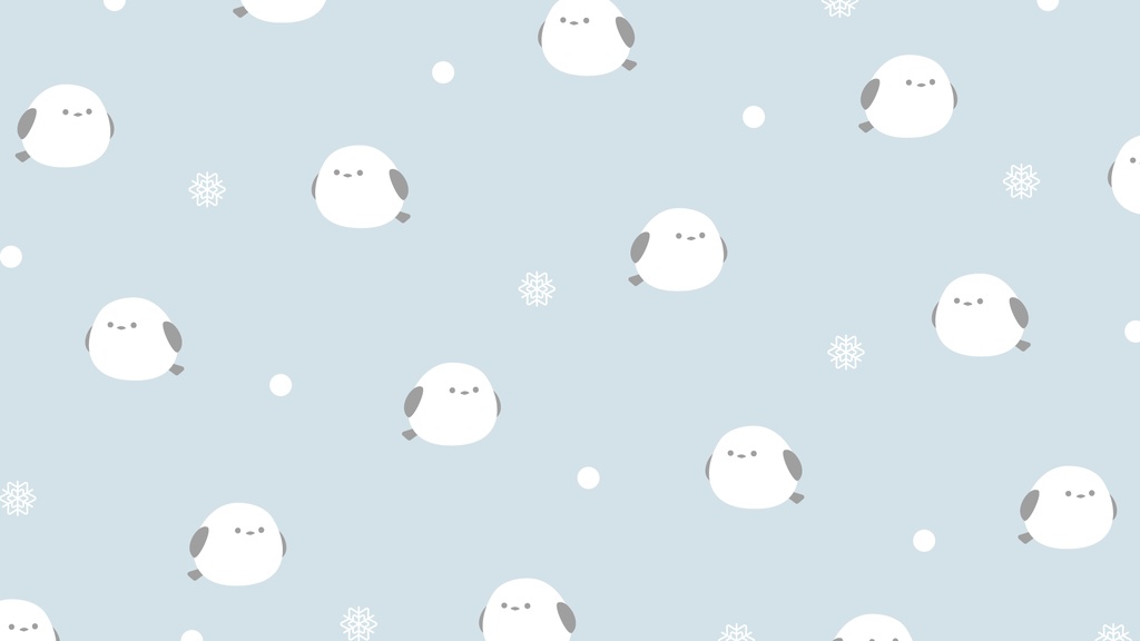 シマエナガの背景素材