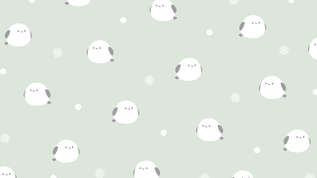 シマエナガの背景素材