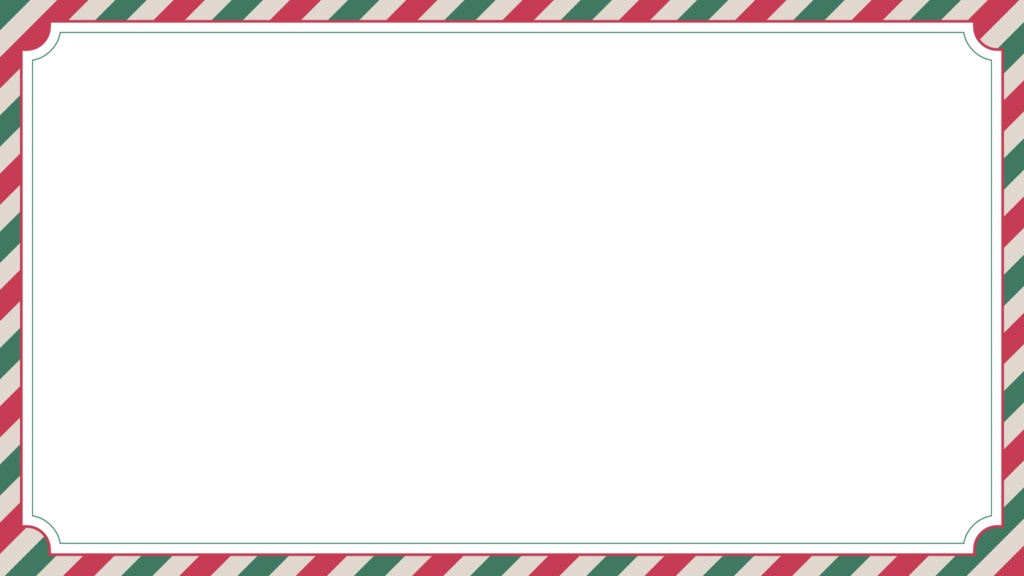 クリスマスのフレーム素材