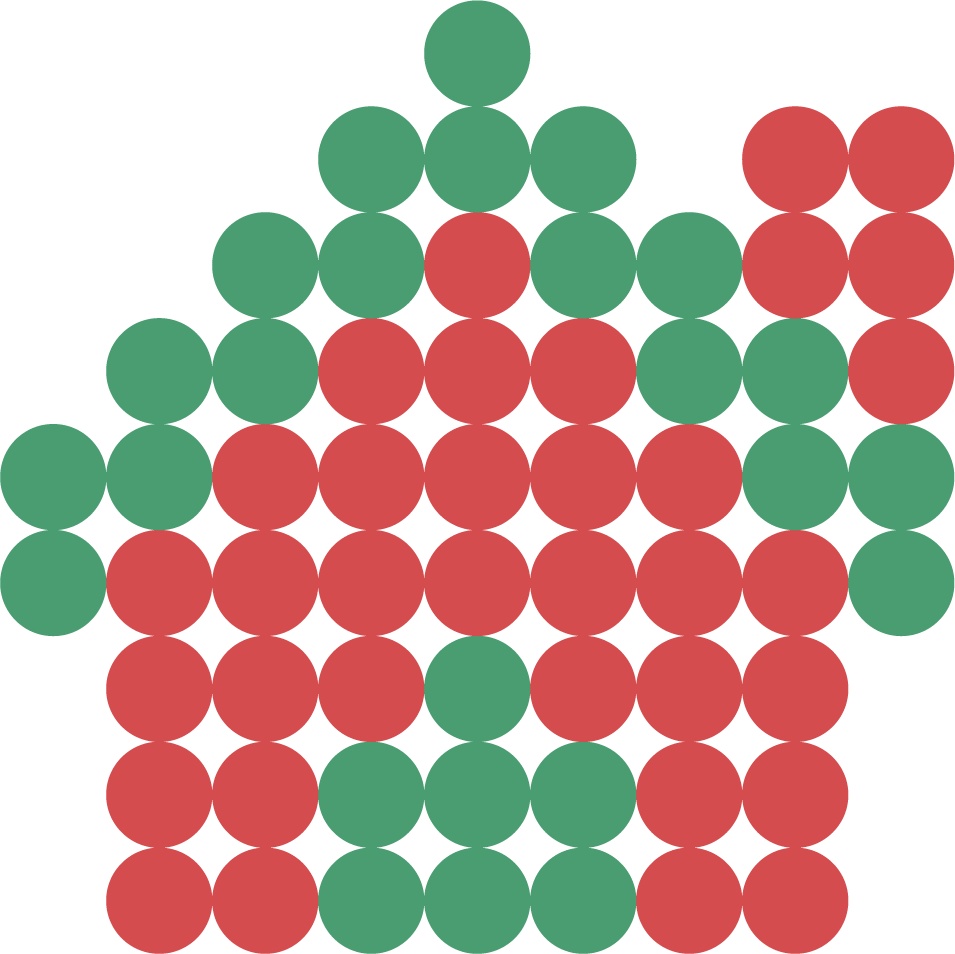 クリスマスのざっくりドット絵素材