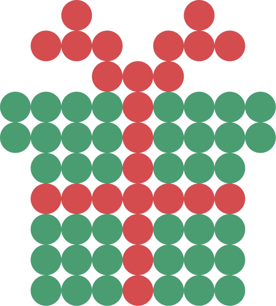 クリスマスのざっくりドット絵素材