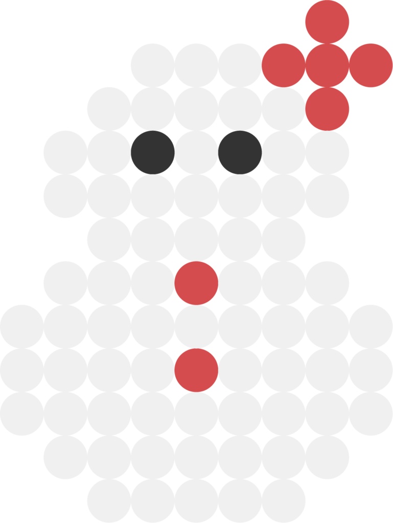 クリスマスのざっくりドット絵素材