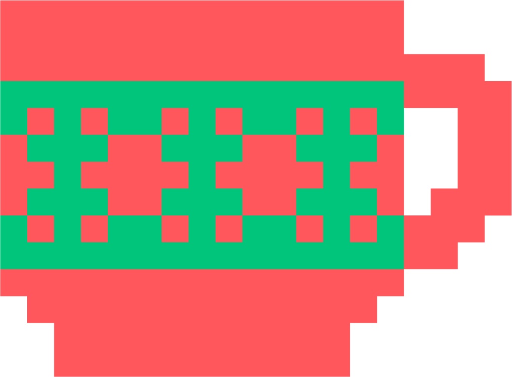 クリスマスのビビッドなドット絵