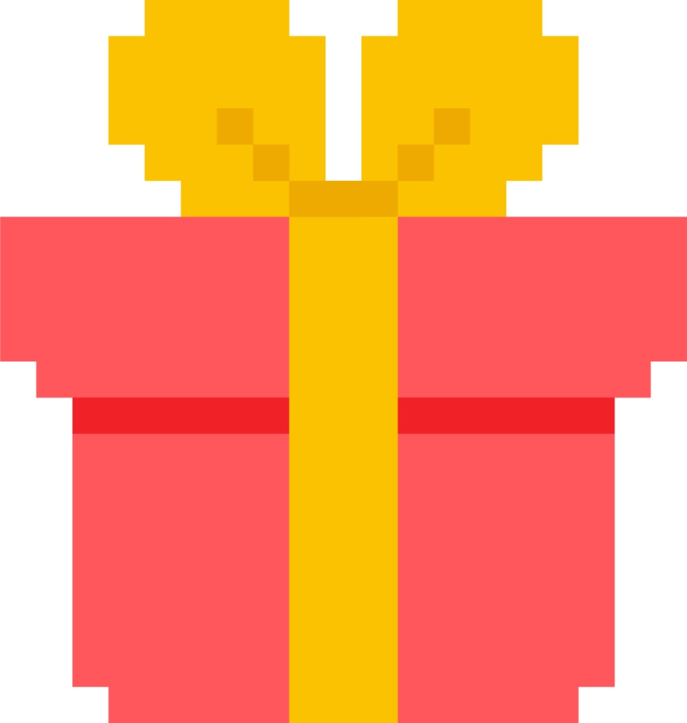 クリスマスのビビッドなドット絵