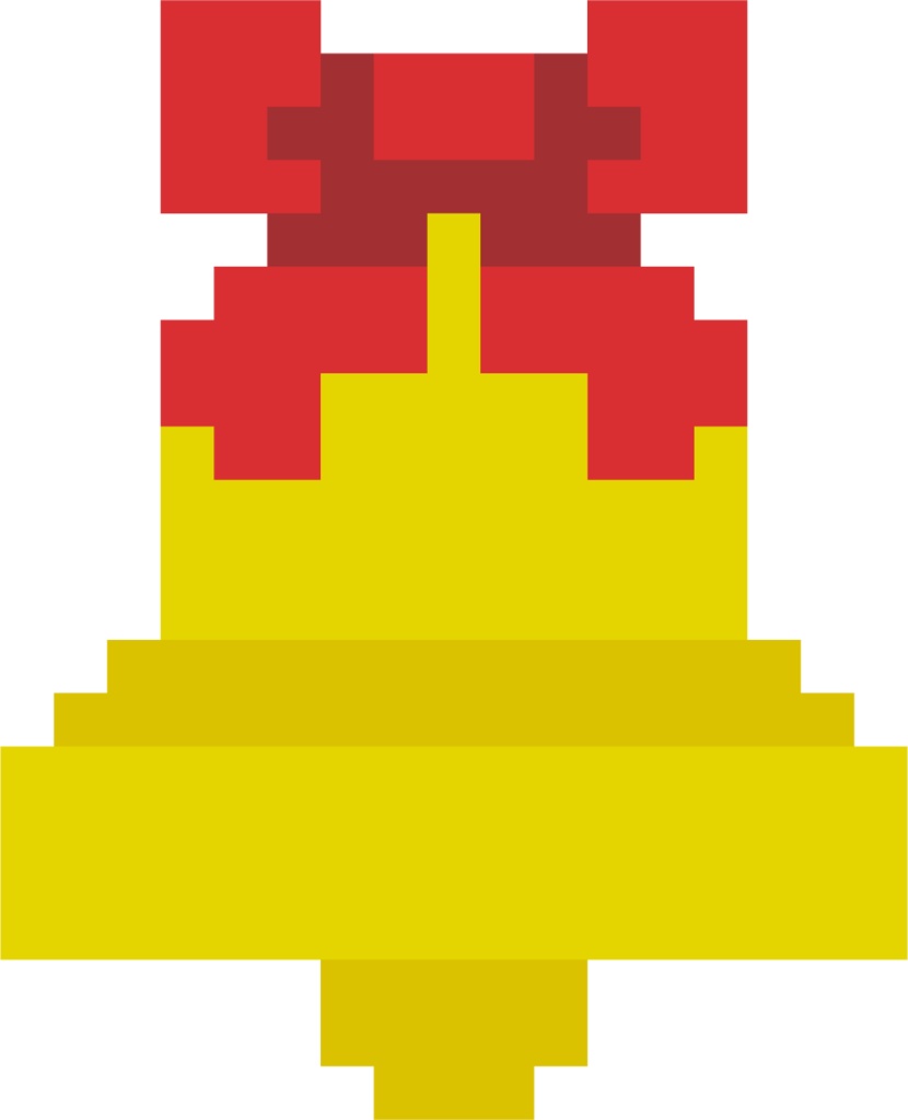 クリスマスのビビッドなドット絵