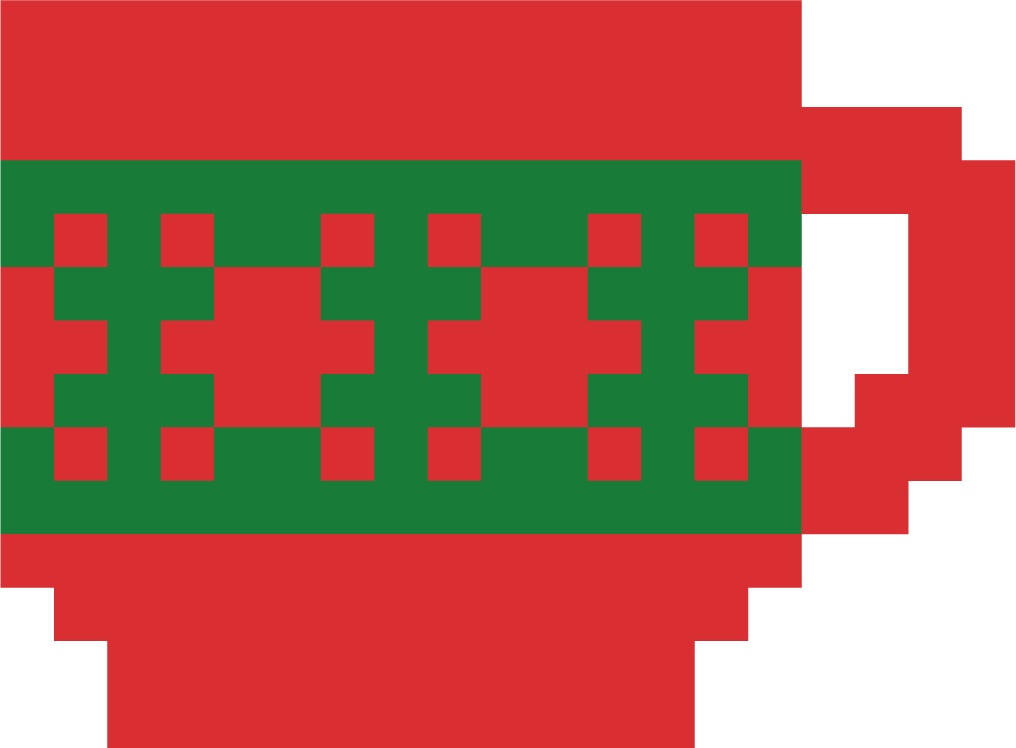 クリスマスのビビッドなドット絵