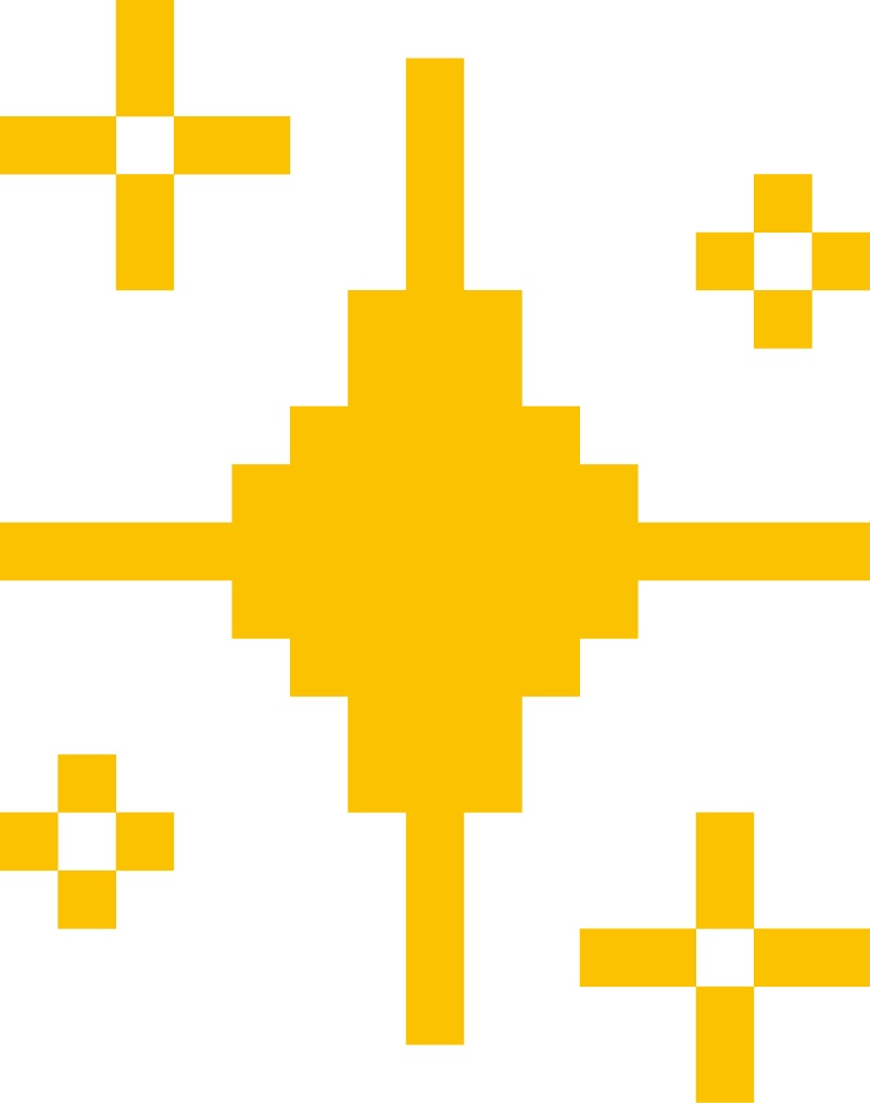 クリスマスのビビッドなドット絵