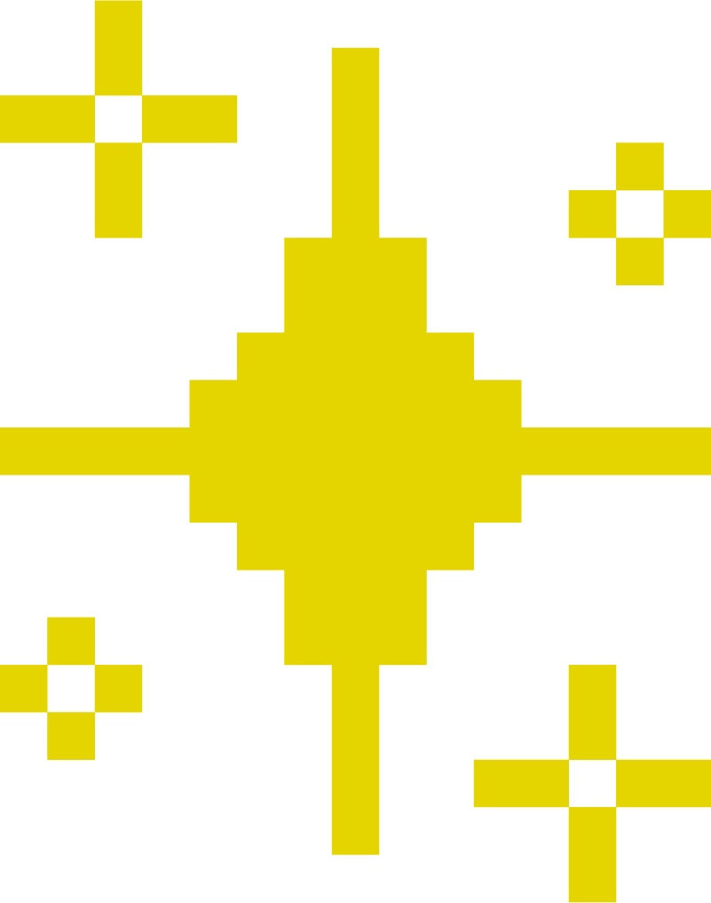 クリスマスのビビッドなドット絵