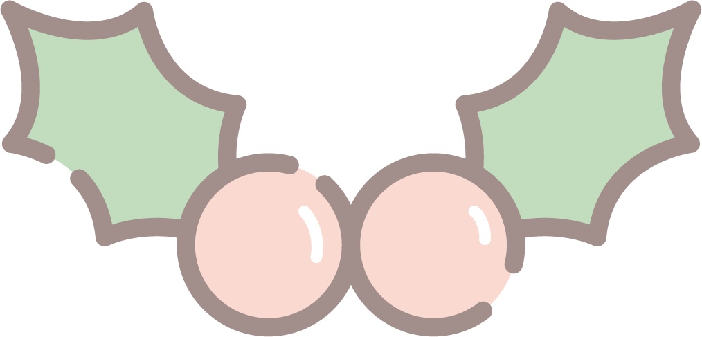 ゆめかわなクリスマスイラスト素材