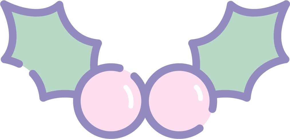 ゆめかわなクリスマスイラスト素材