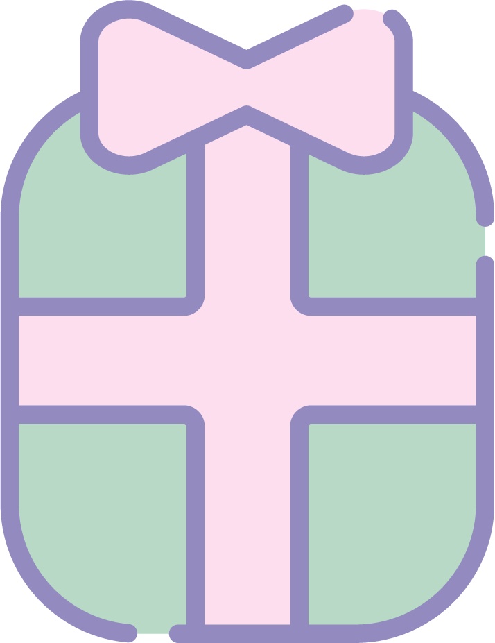 ゆめかわなクリスマスイラスト素材