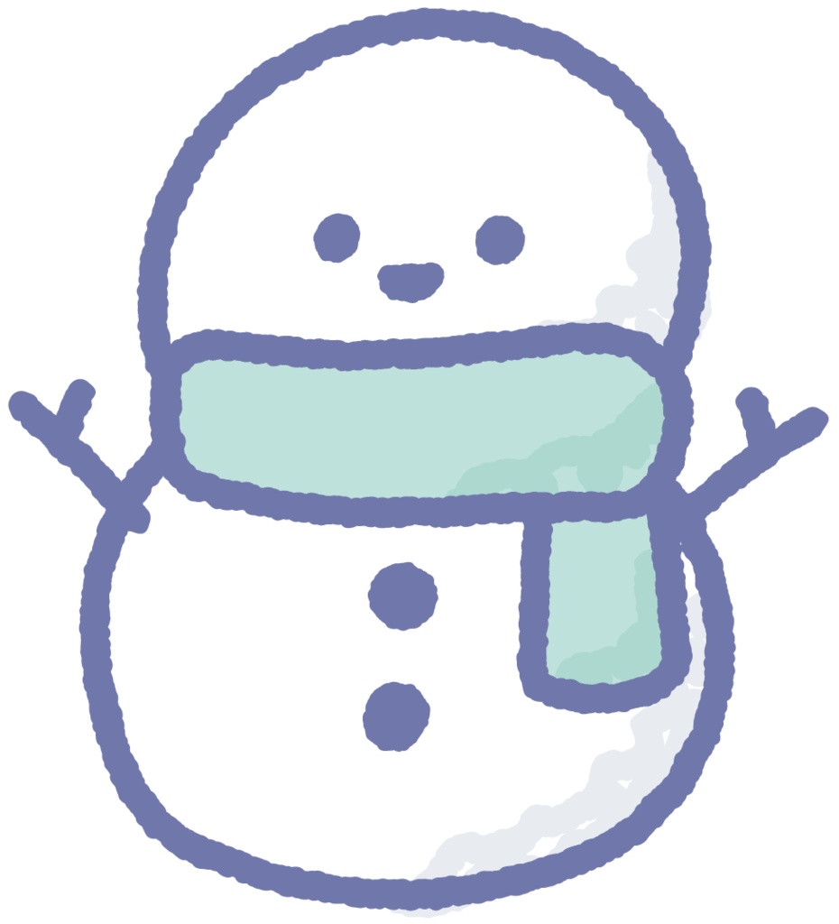 手書き風クリスマスイラスト素材