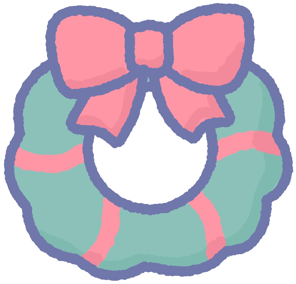 手書き風クリスマスイラスト素材