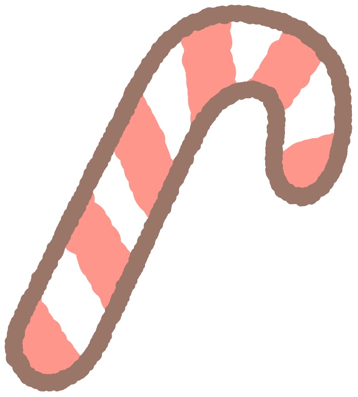 手書き風クリスマスイラスト素材