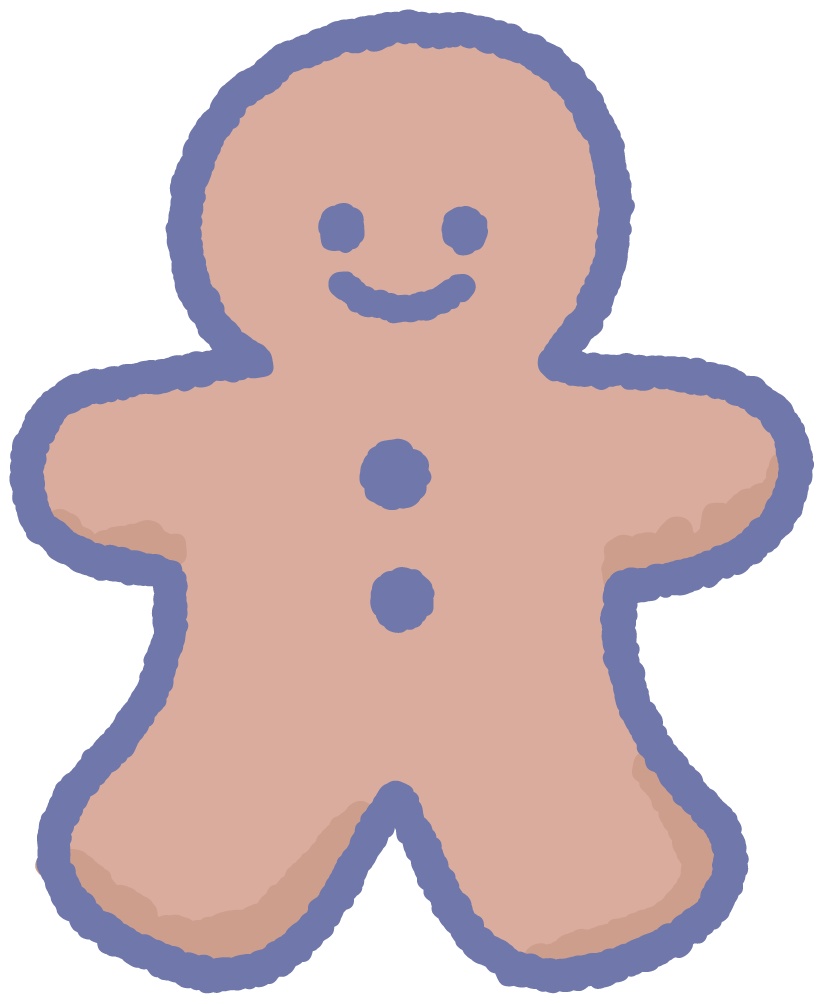 手書き風クリスマスイラスト素材