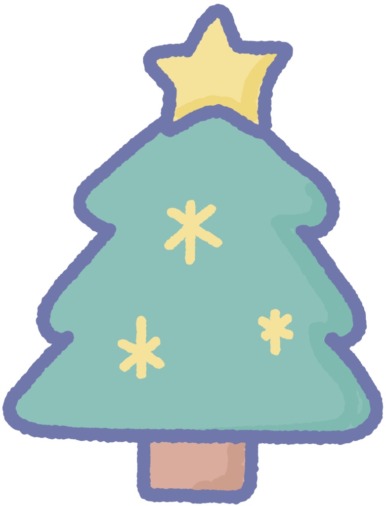 手書き風クリスマスイラスト素材